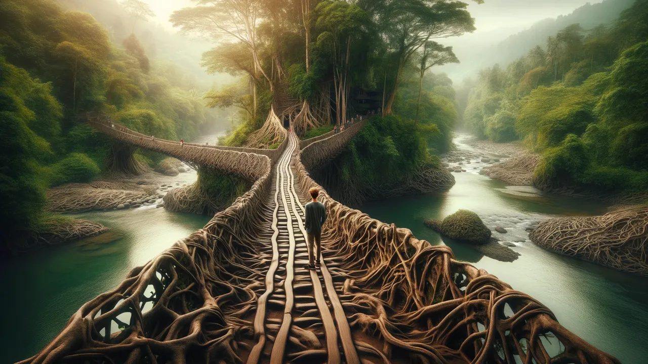 Slemans Enchanting Natural Root Bridge
