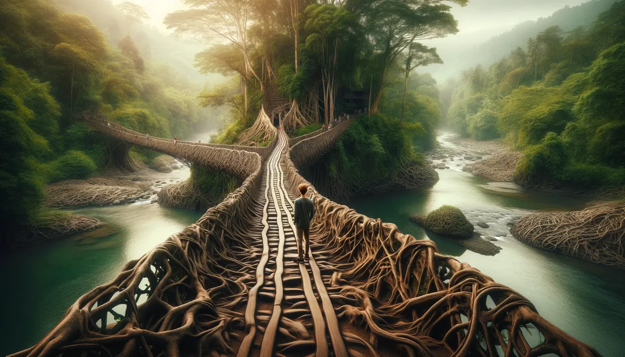 Sleman's Enchanting Natural Root Bridge